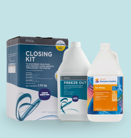Pool closing and solutions